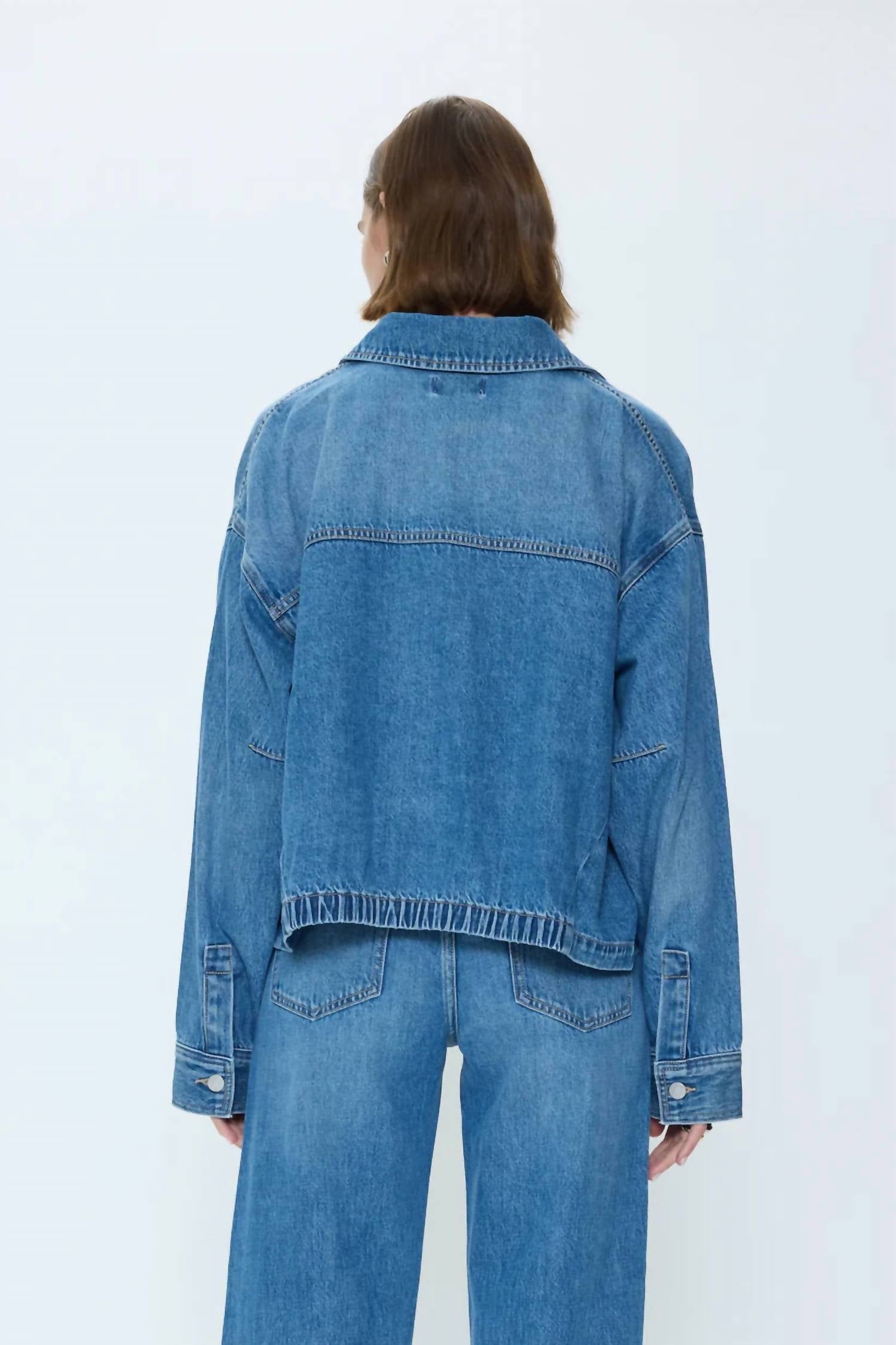 PISTOLA Bibi Denim Jacket in heartfelt - women's jacket - alternate view