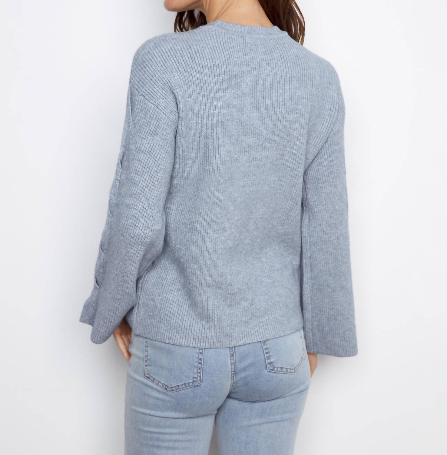 Charlie B - Cable Detail Crew Neck Sweater