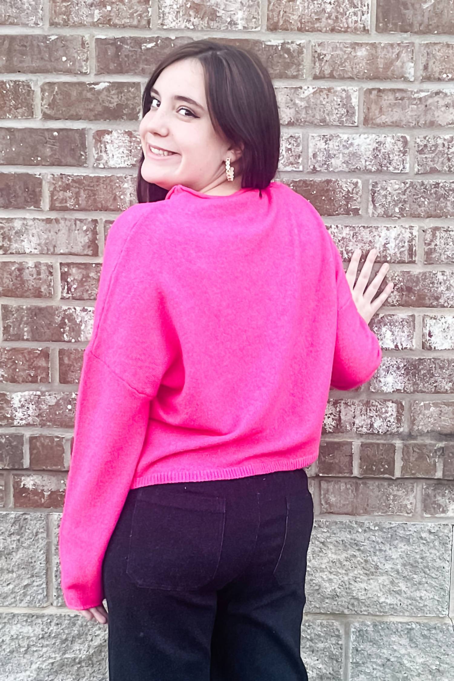Ee:Some - Solid Button Down Long Sleeve Cardigan