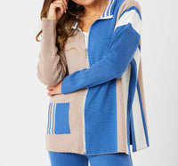 Angel Apparel - Two Tone Stripe Detail Jacket