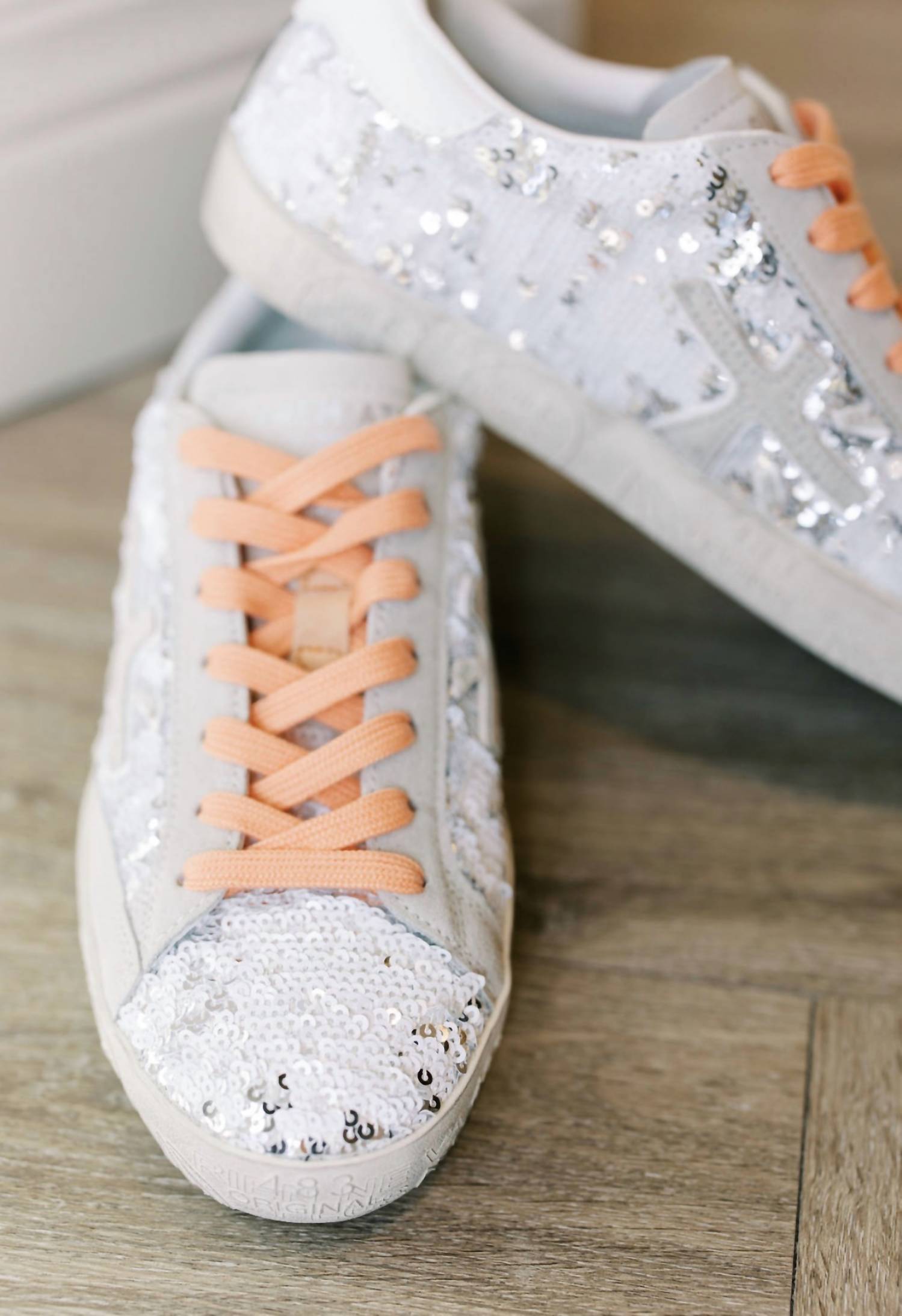 PREMIATA Women's Steven D Sequence Sneaker in white - women's sneaker - detail view