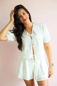 Elan - Women's Button Front Blouse