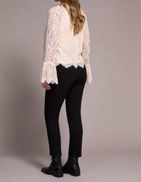 Tribal - Tiered Long Bell Sleeves Blouse