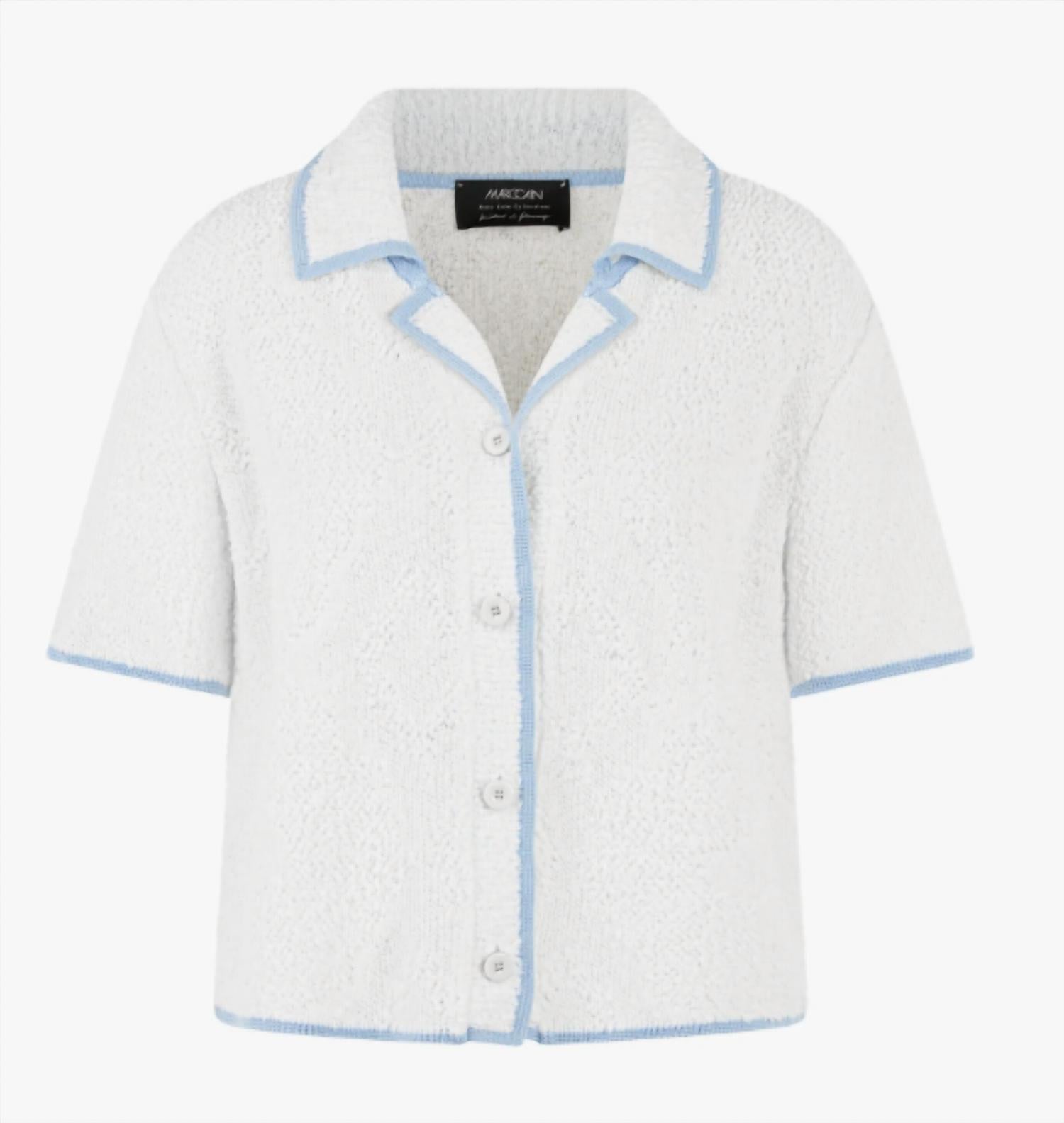 Marc Cain - Women's Knitted Short-Sleeved Cardigan
