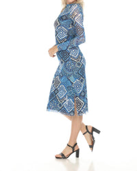 Johnny Was Lolia Mesh Midi Dress in shiloh - women's dress