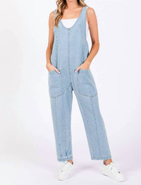 Sewn And Seen - Washed Overall Jumpsuit