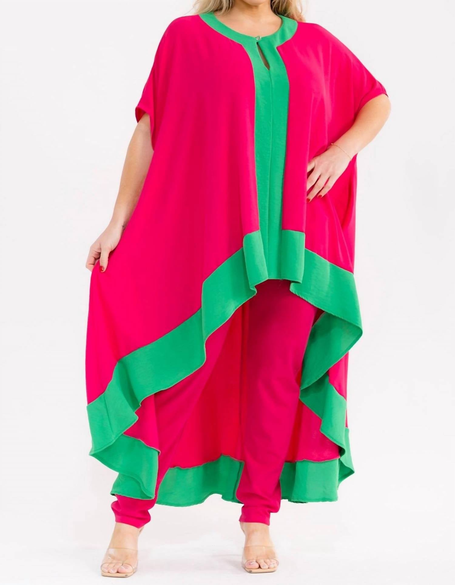 Karen T Design - Flowy High-low Tunic Set