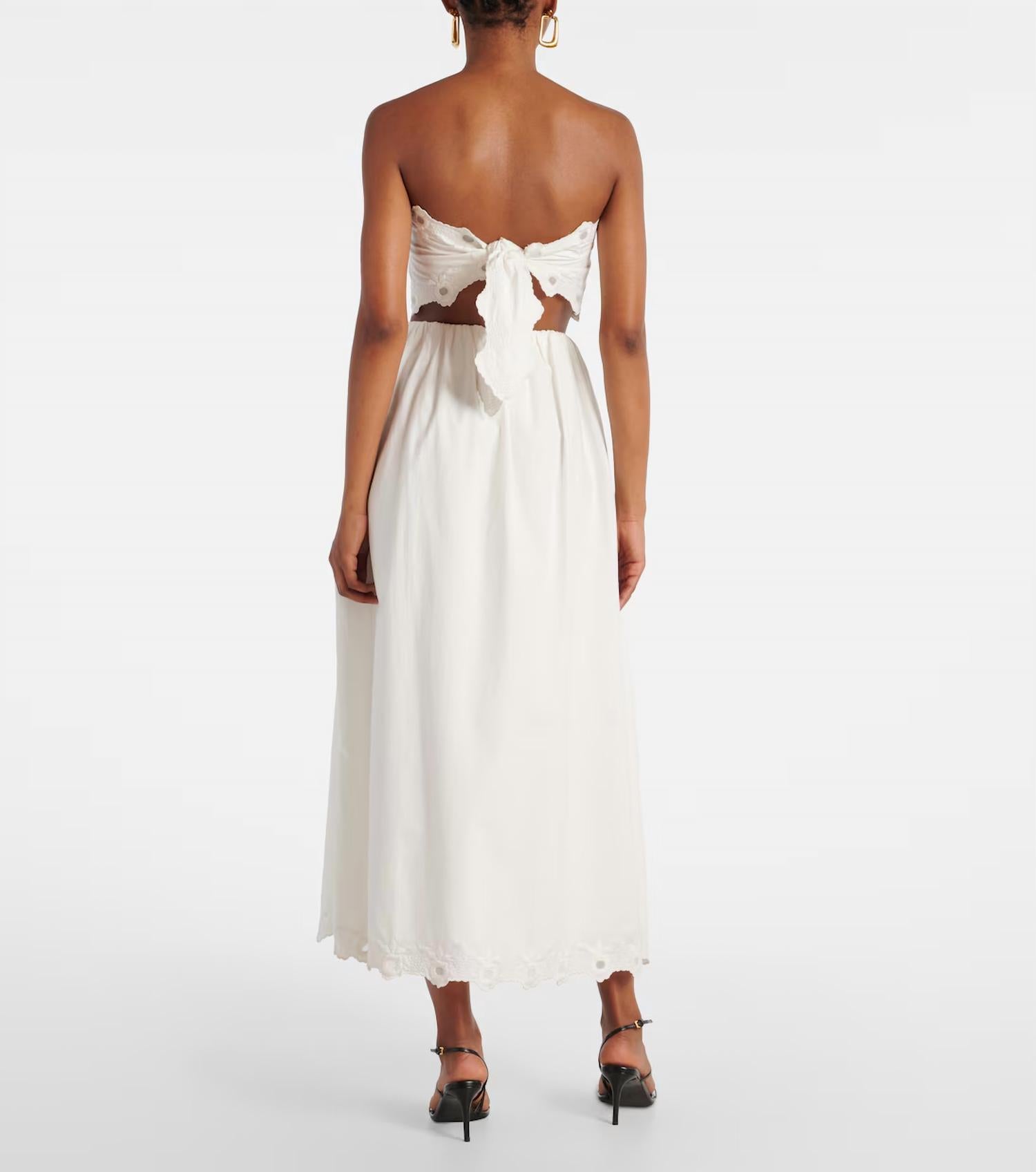Posse - Antoinette Embroidred Cotton Top