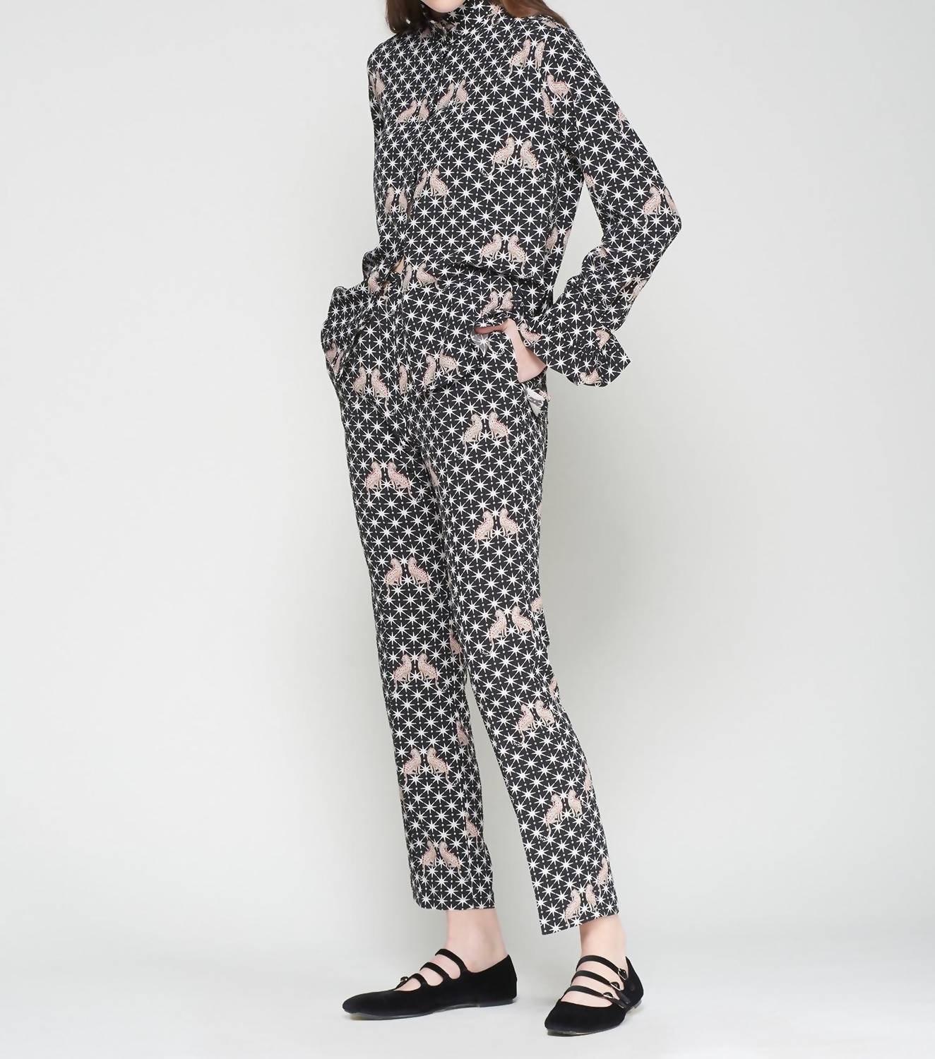 Vilagallo - Leopard Star Print Shirt