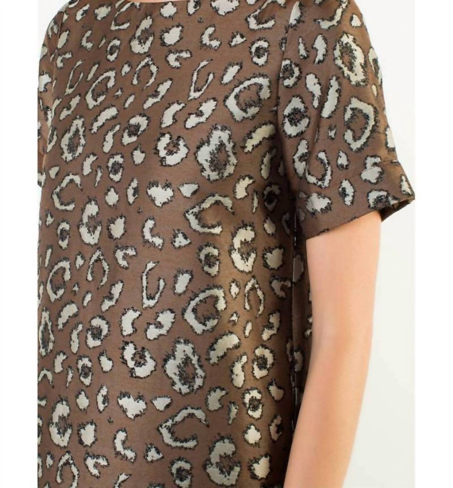 Thml - Short Sleeve Leopard Print Dress