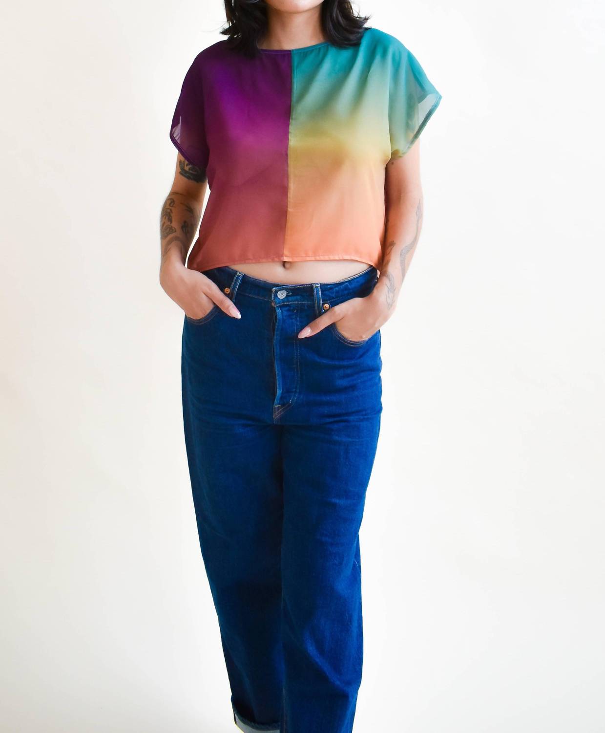 Altar - Ooak Fox Crop Top