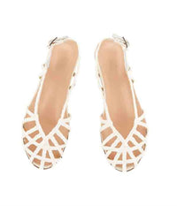 Ancient Greek Sandals - Women's Kardia Leather Trimmed Raffia Sandals