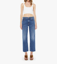 Mother - Newbie Ankle Fray Straight-leg Jeans