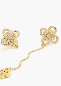 Tory Burch - Kira Clover Front-Back Clover Studs