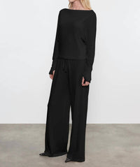 Enza Costa - Cashmere Jersey Drawcord Pants