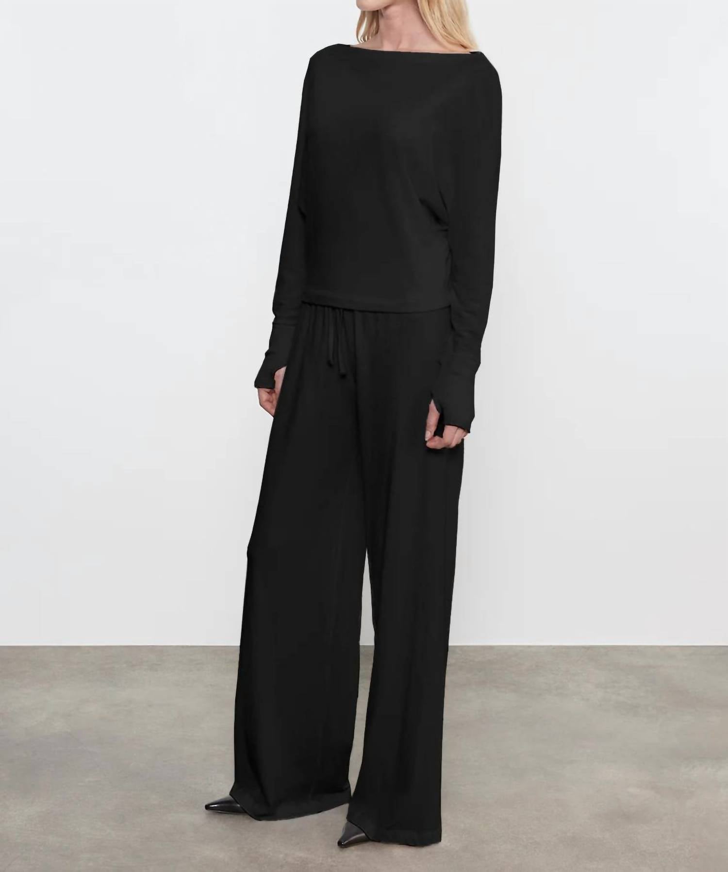 Enza Costa - Cashmere Jersey Drawcord Pants