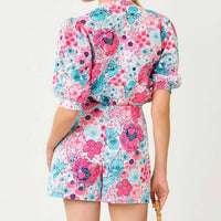 Lilly Pulitzer - MIALEIGH ELBOW SLEEVE LINEN TOP