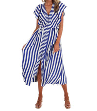 Umgee - Women's Hometown Honey Stripe Midi Dress