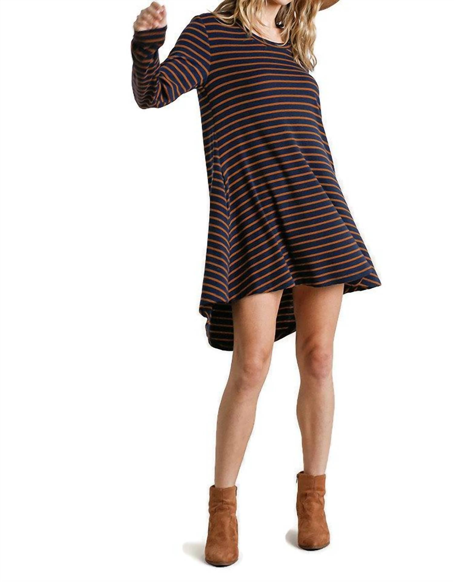 Umgee - Striped Casual Dress