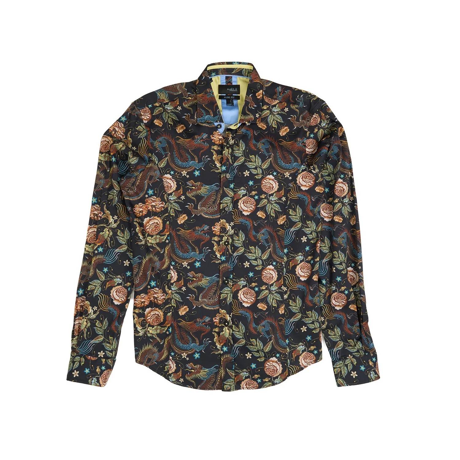 Eight X - Imperial Dragon Tapestry Button Down Shirt