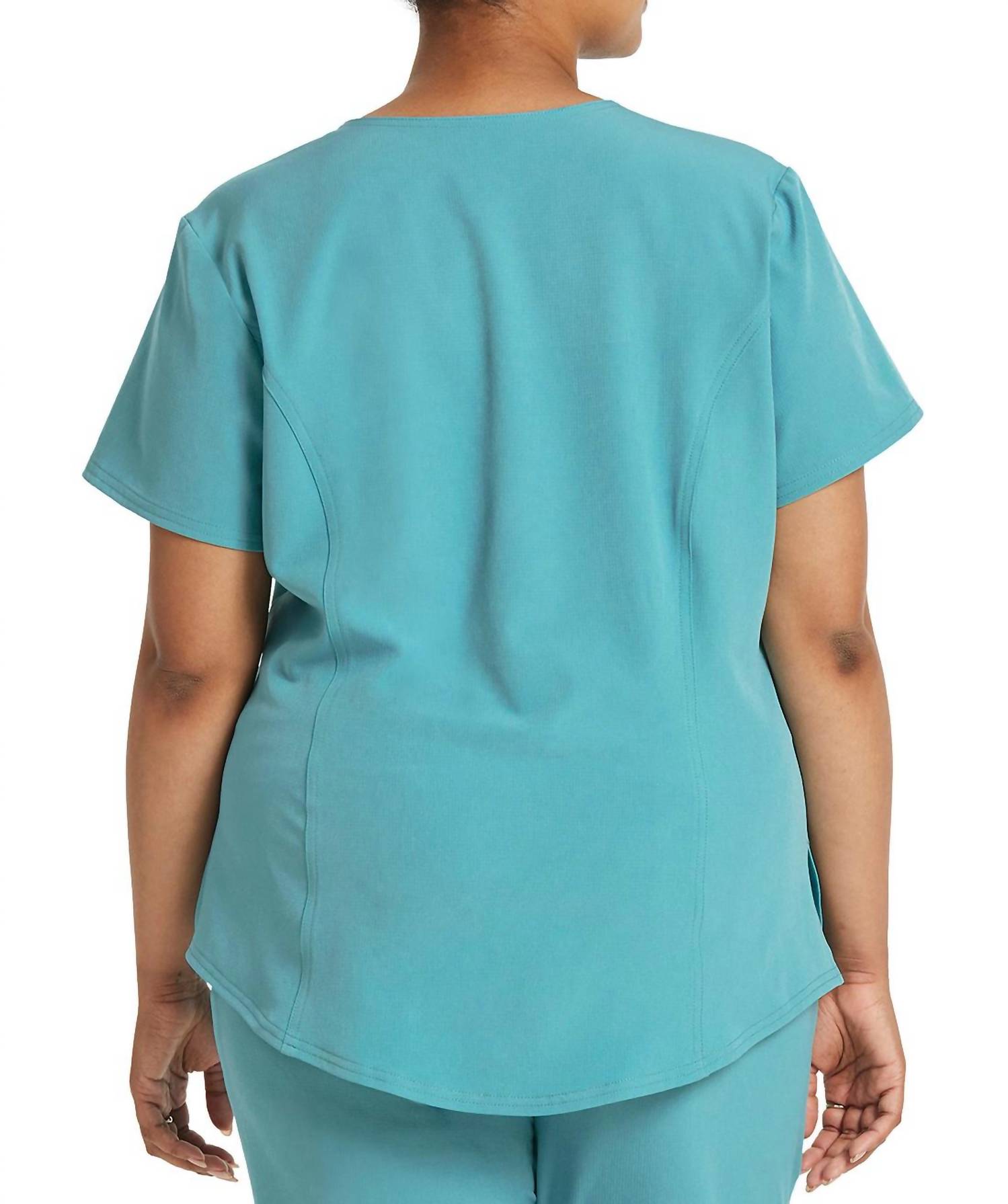 HeartSoul One Pocket Tuckable Top in pixie blue - women's t-shirt - detail view