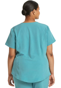 HeartSoul One Pocket Tuckable Top in pixie blue - women's t-shirt - alternate view