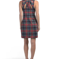 Gretchen Scott - Sleeveless Plaid Mini Dress