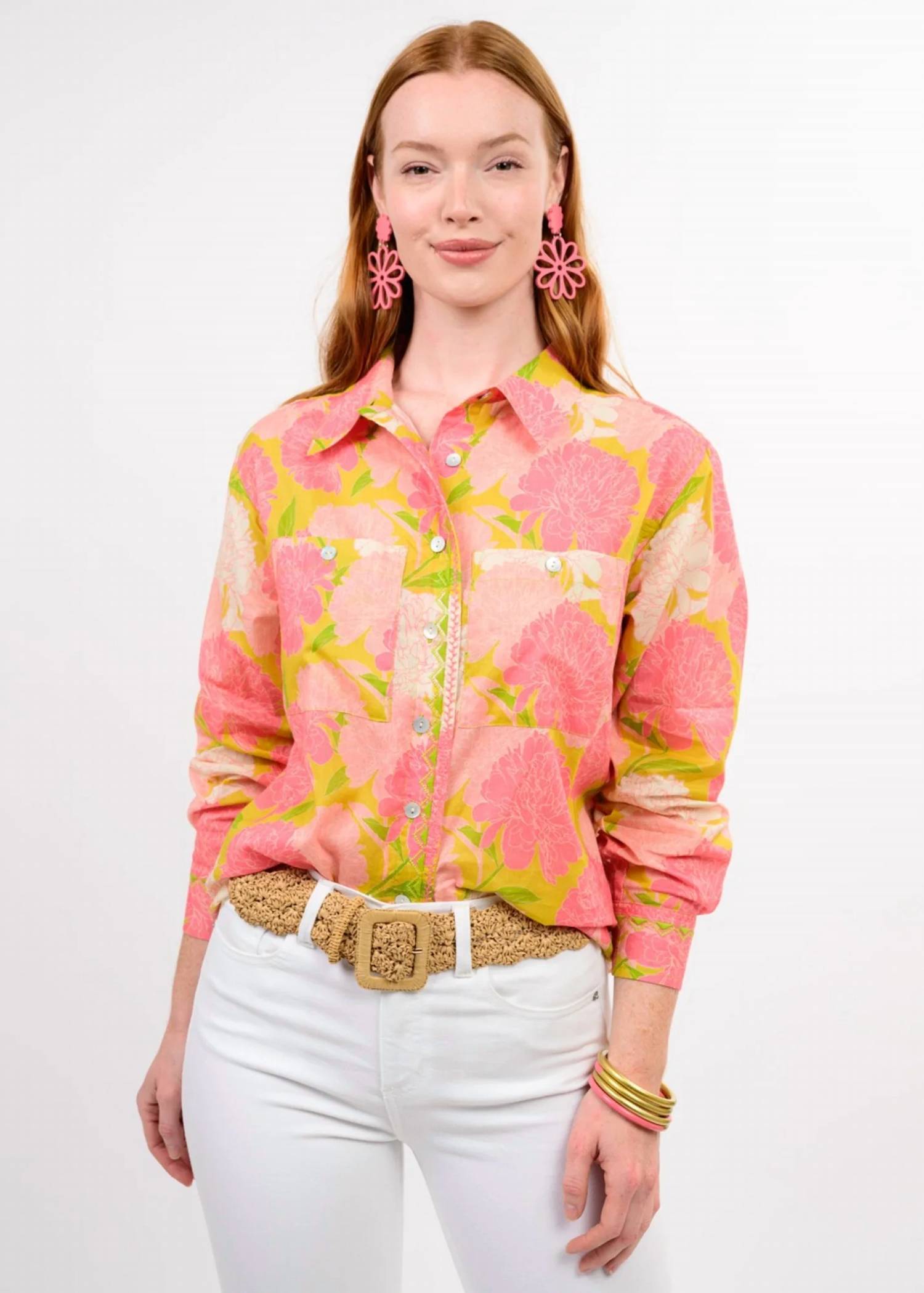 Ivy Jane - Haley Floral Button Down Shirt