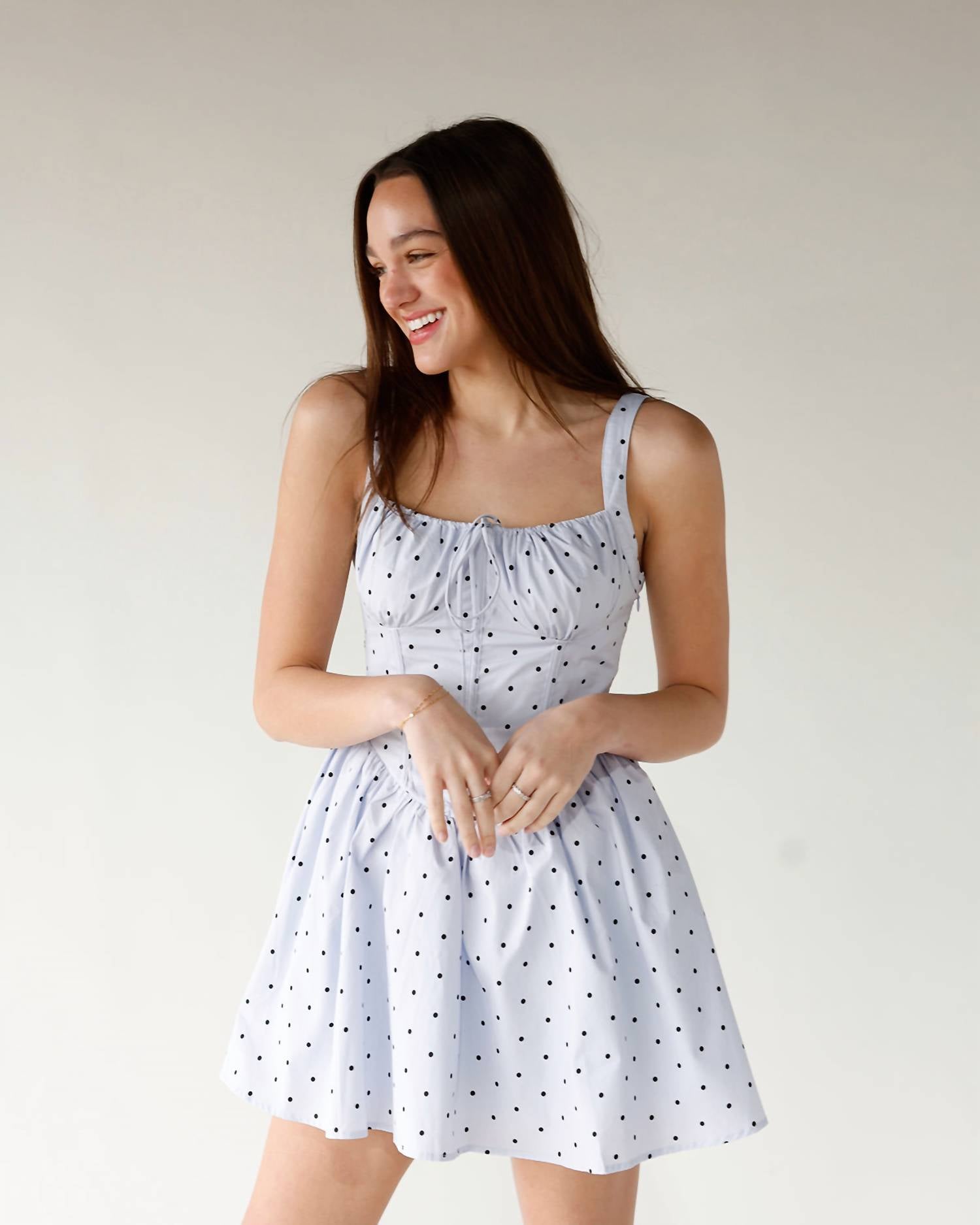 Mable - Polka Dot Breeze Mini Dress