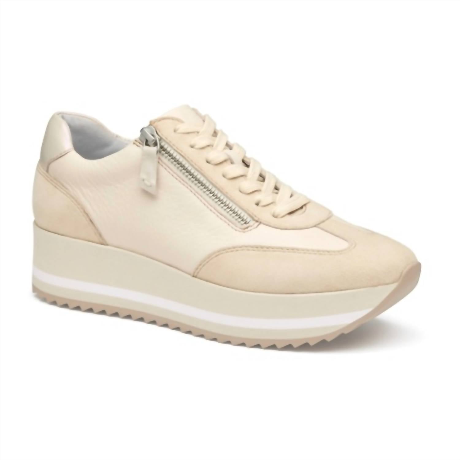 Johnston & Murphy - Women's Gracie Side-zip Lace Up Sneaker