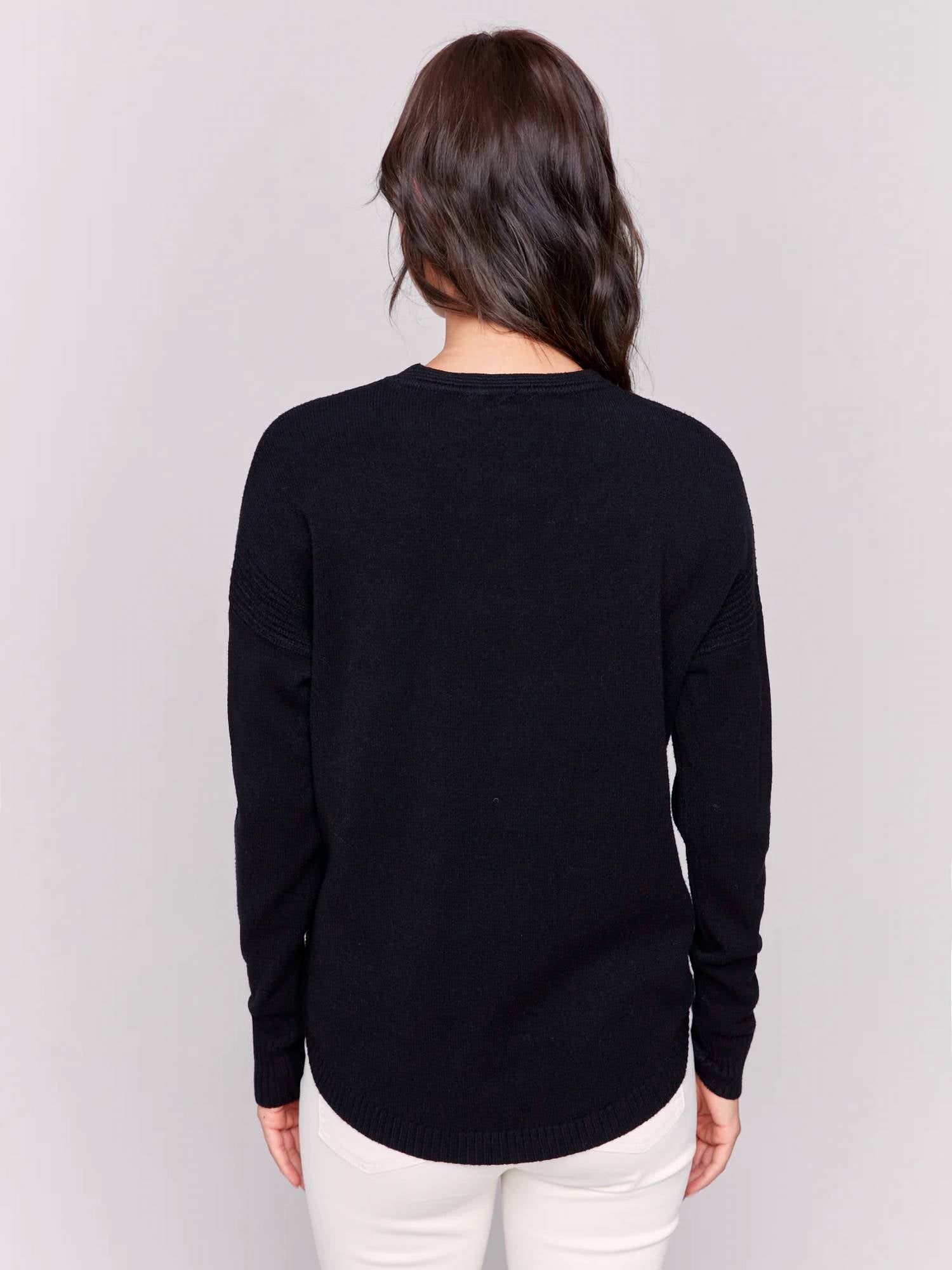 Charlie B - Sweater With Removable Scarf