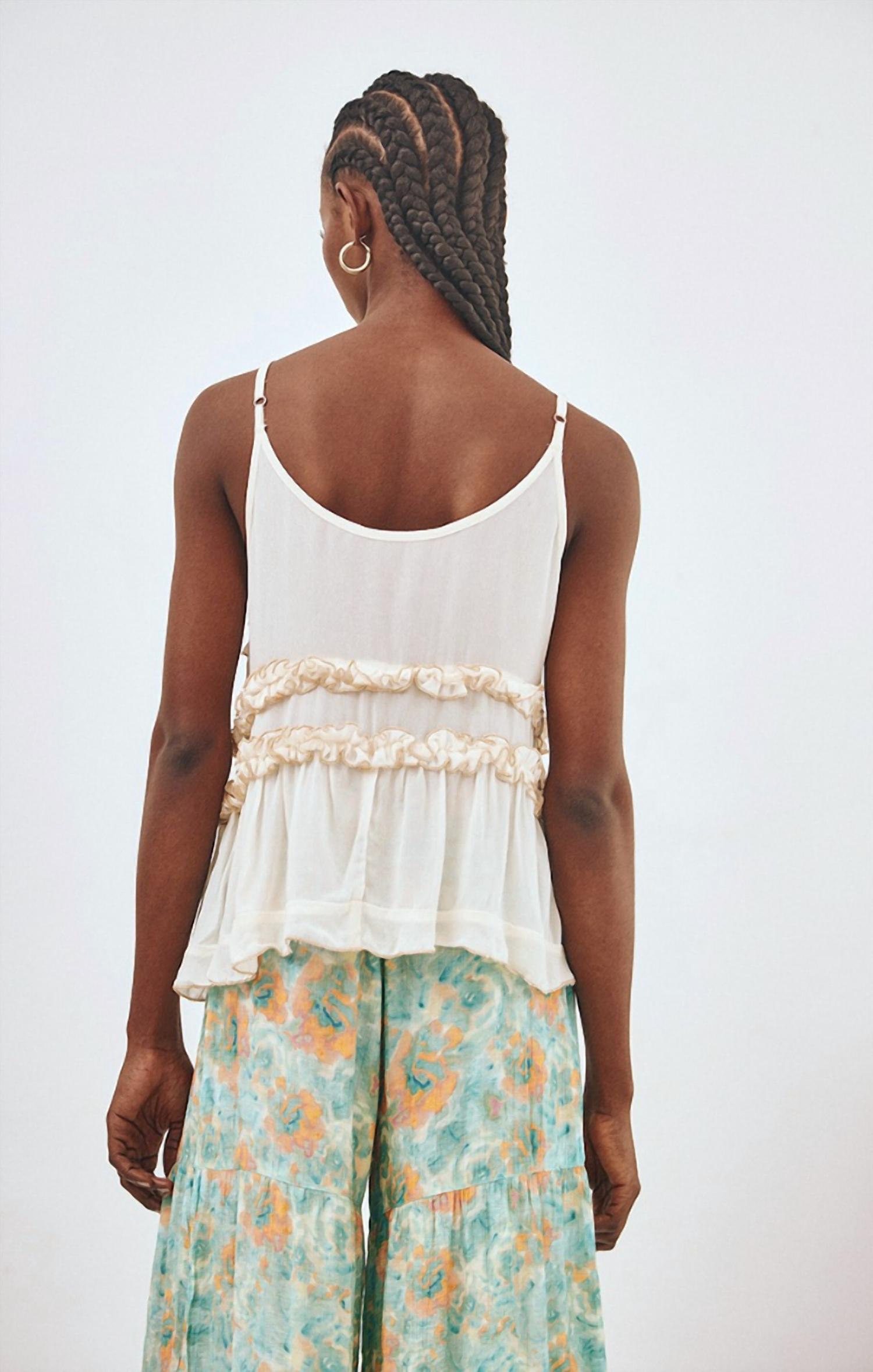 Mint Exclusives - Ximenia Frill Strap Top