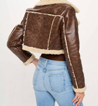 Coalition La - Cropped Aviator Jacket
