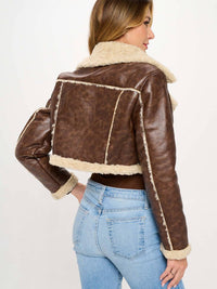 Coalition La - Cropped Aviator Jacket