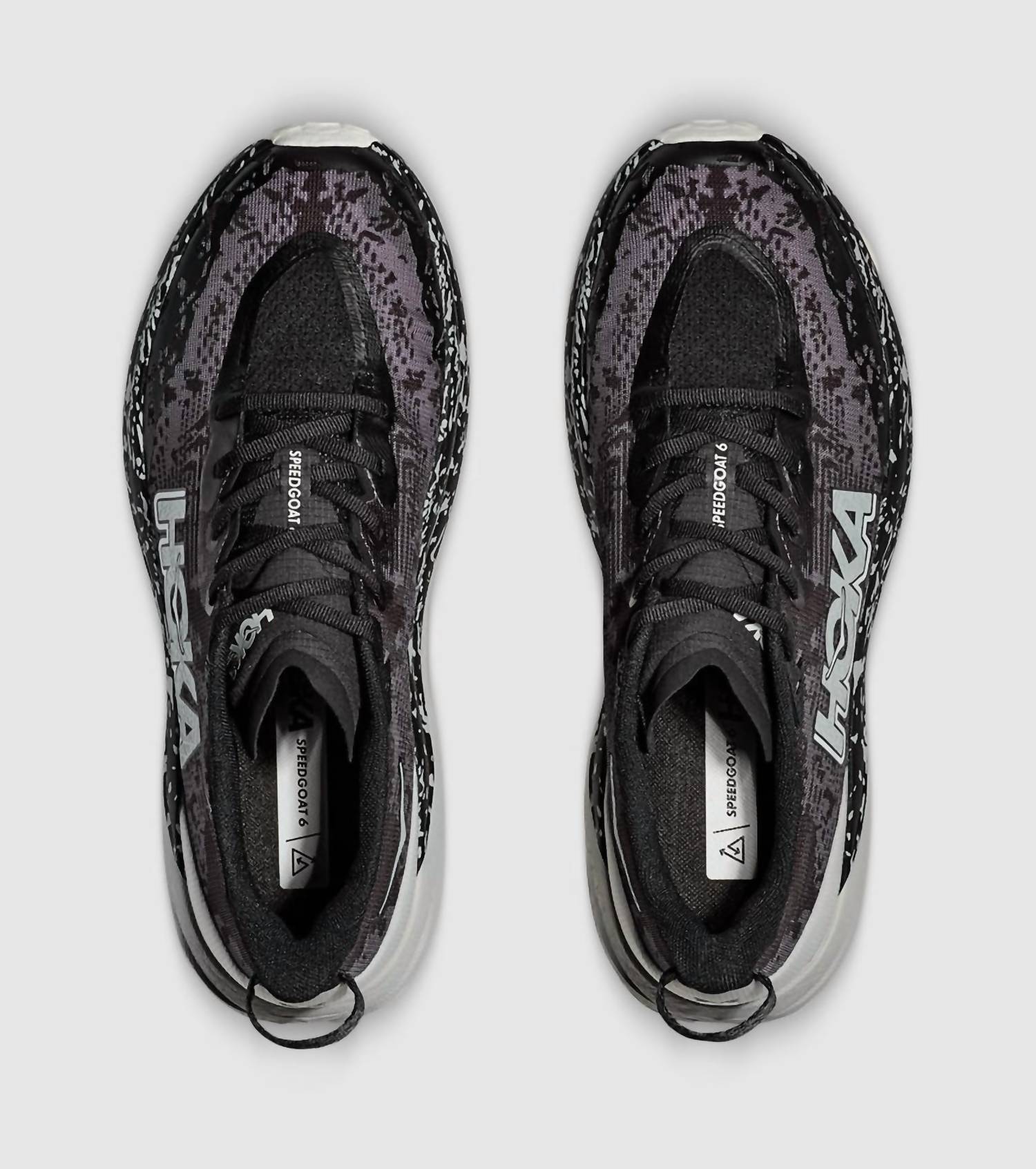Hoka Women's Speedgoat 6 Running Shoes in satellite grey stardust - women's shoe - alternate view