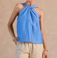 Current Air - Twist Halter Neck Sleeveless Top