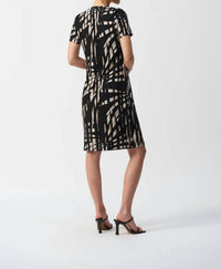 Joseph Ribkoff - Tropical Print Silky Knit Shift Dress