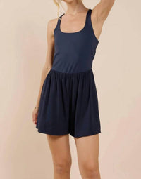 Sadie & Sage - On Point Mixed Media Romper