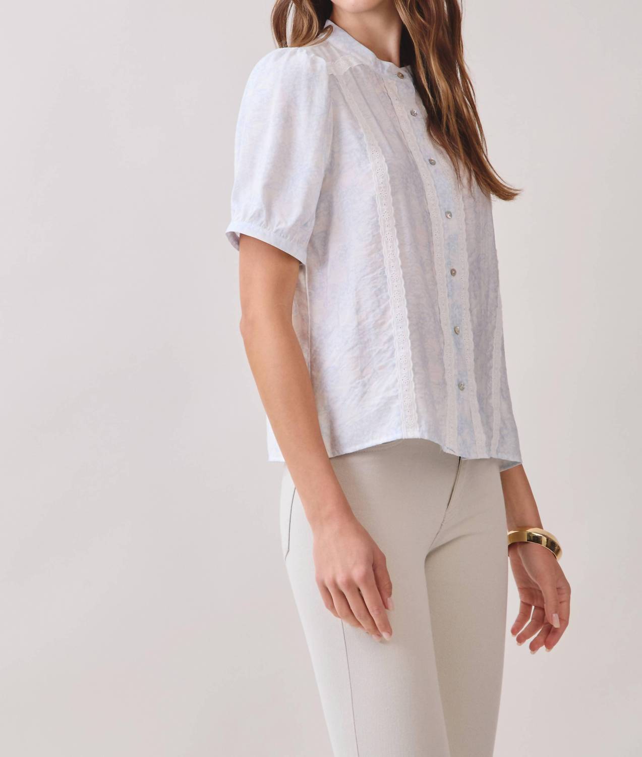 Tcec - Sunday Tea Button Top