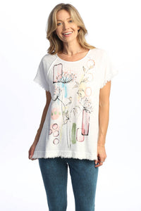 Jess & Jane - Provence Mineral Washed Gauze Cotton Top
