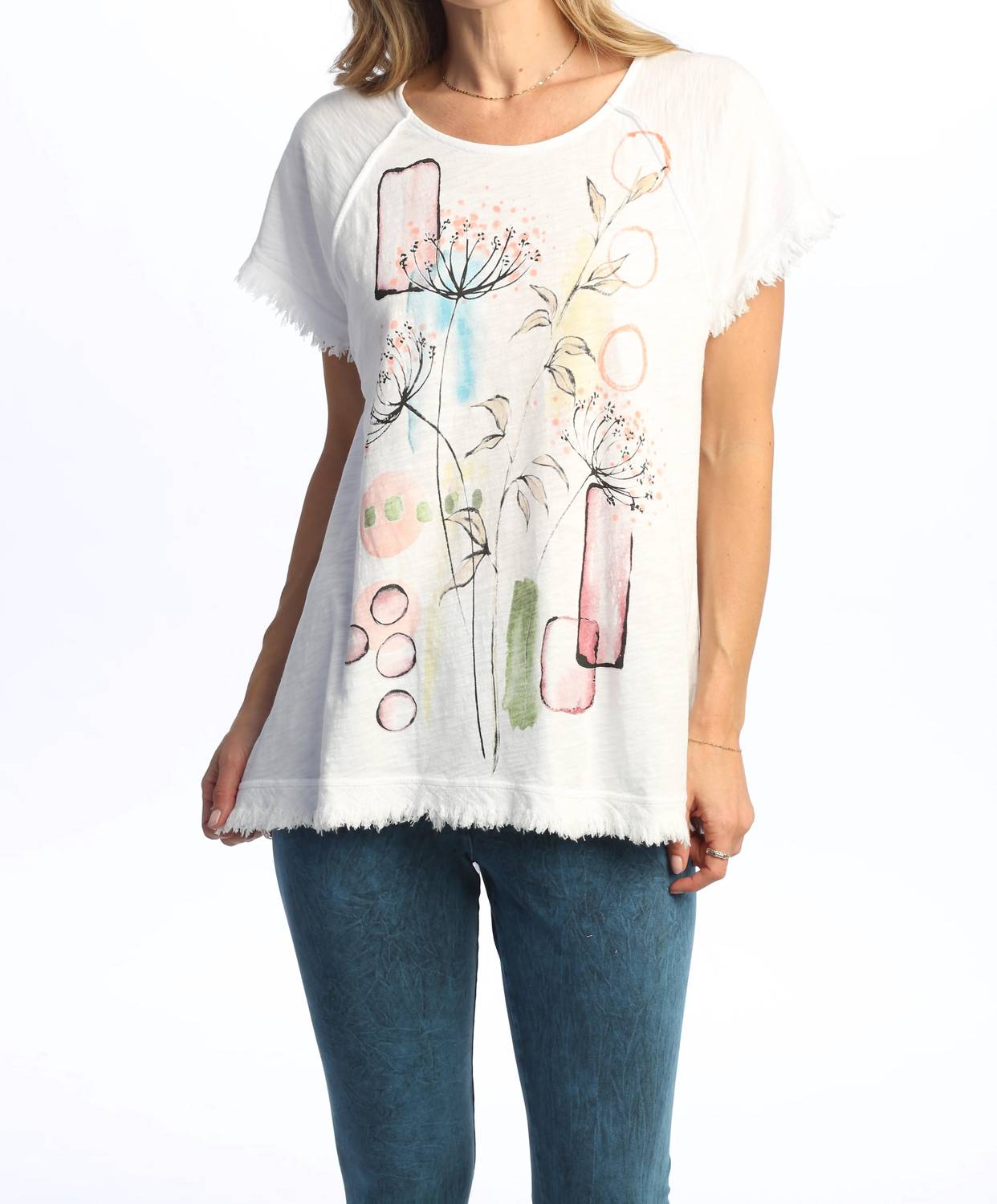 Jess & Jane - Provence Mineral Washed Gauze Cotton Top