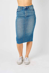 Judy Blue - High Waist Stretchy Midi Skirt