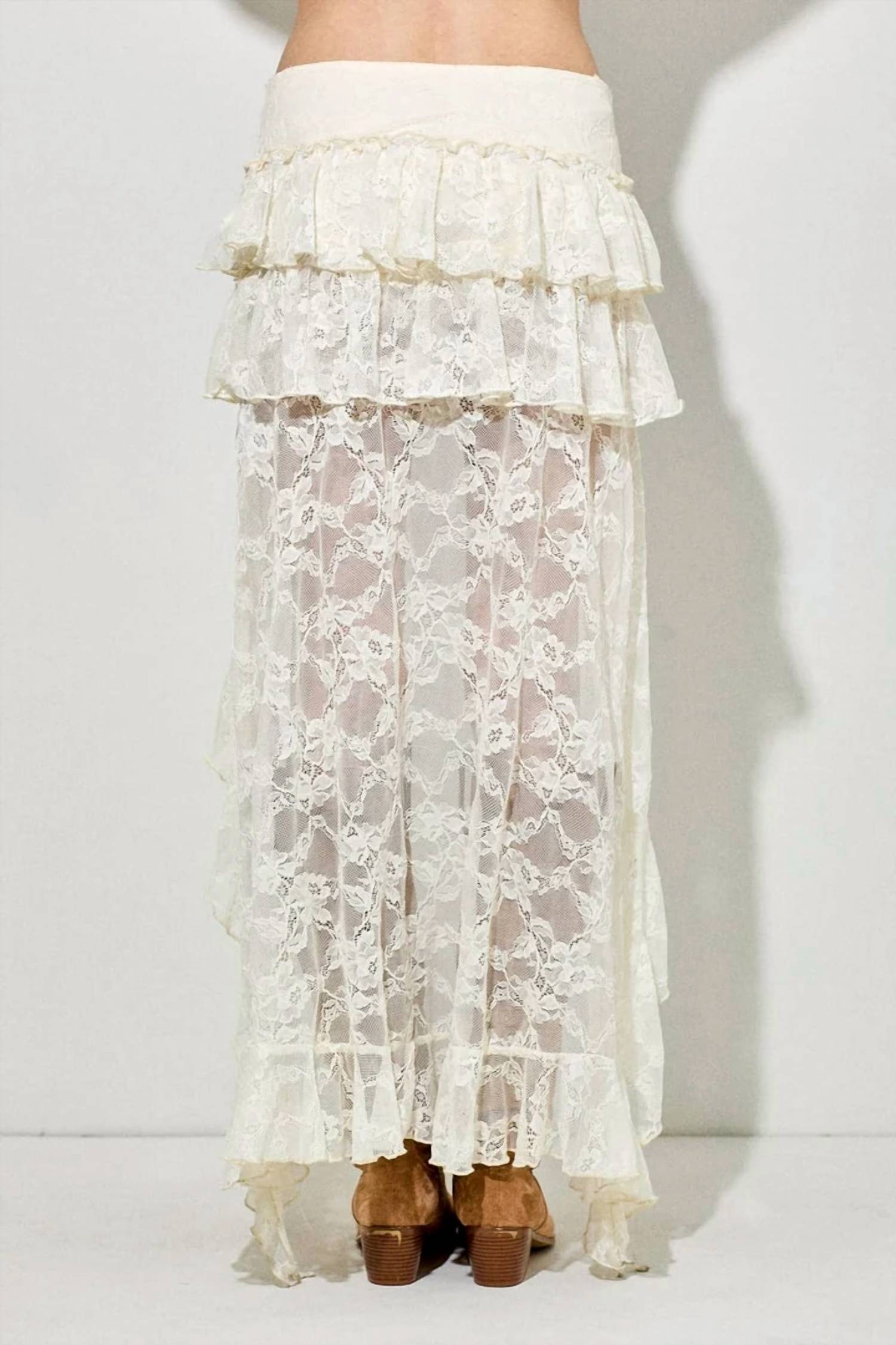 Baevely By Wellmade - Boho Tiered Skirt