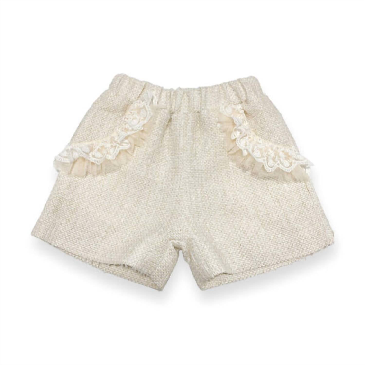 Doe A Dear - Kid's Embellished Tweed Vest Set