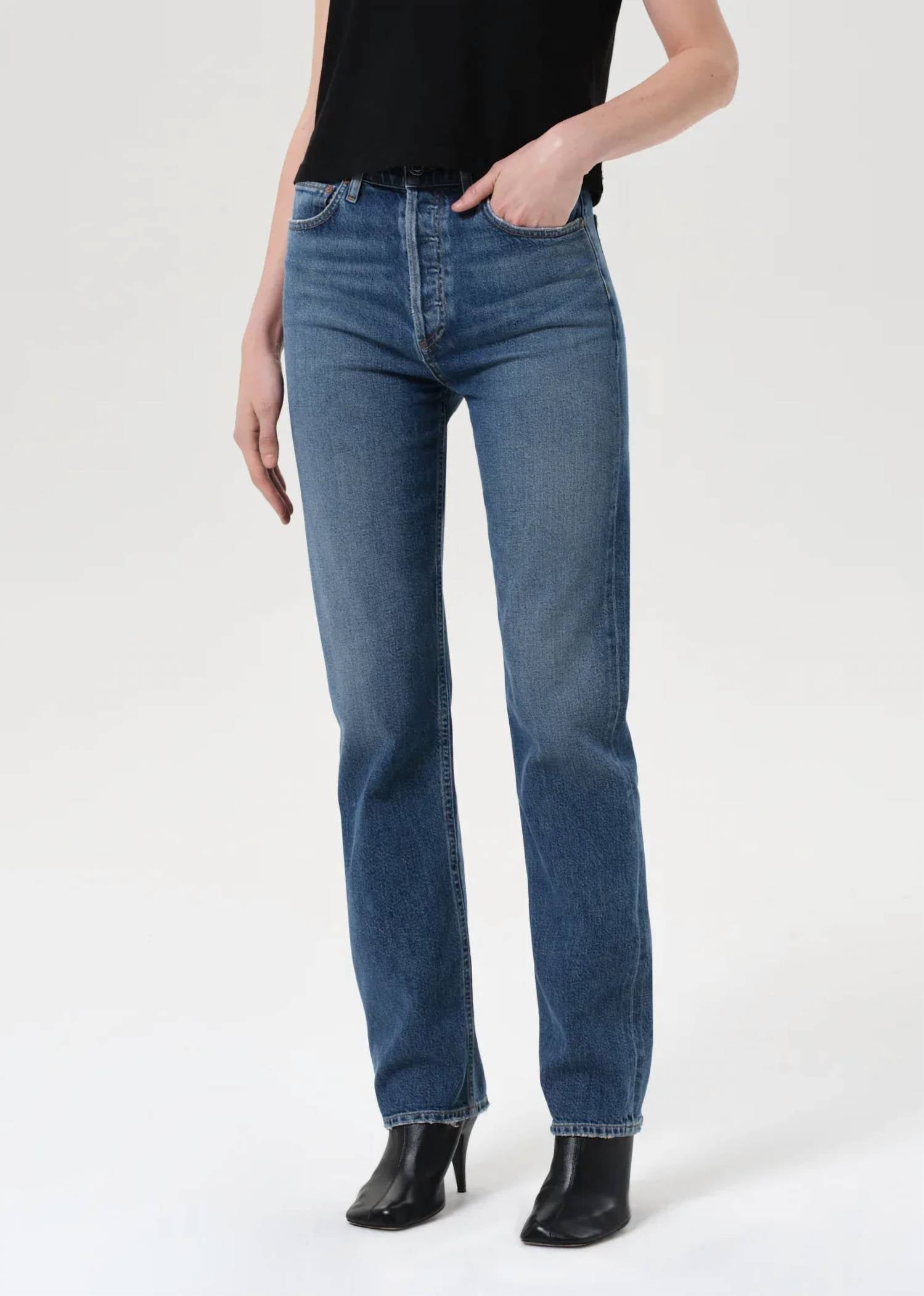 Agolde - 90’s Pinch Waist High Rise Straight Jeans