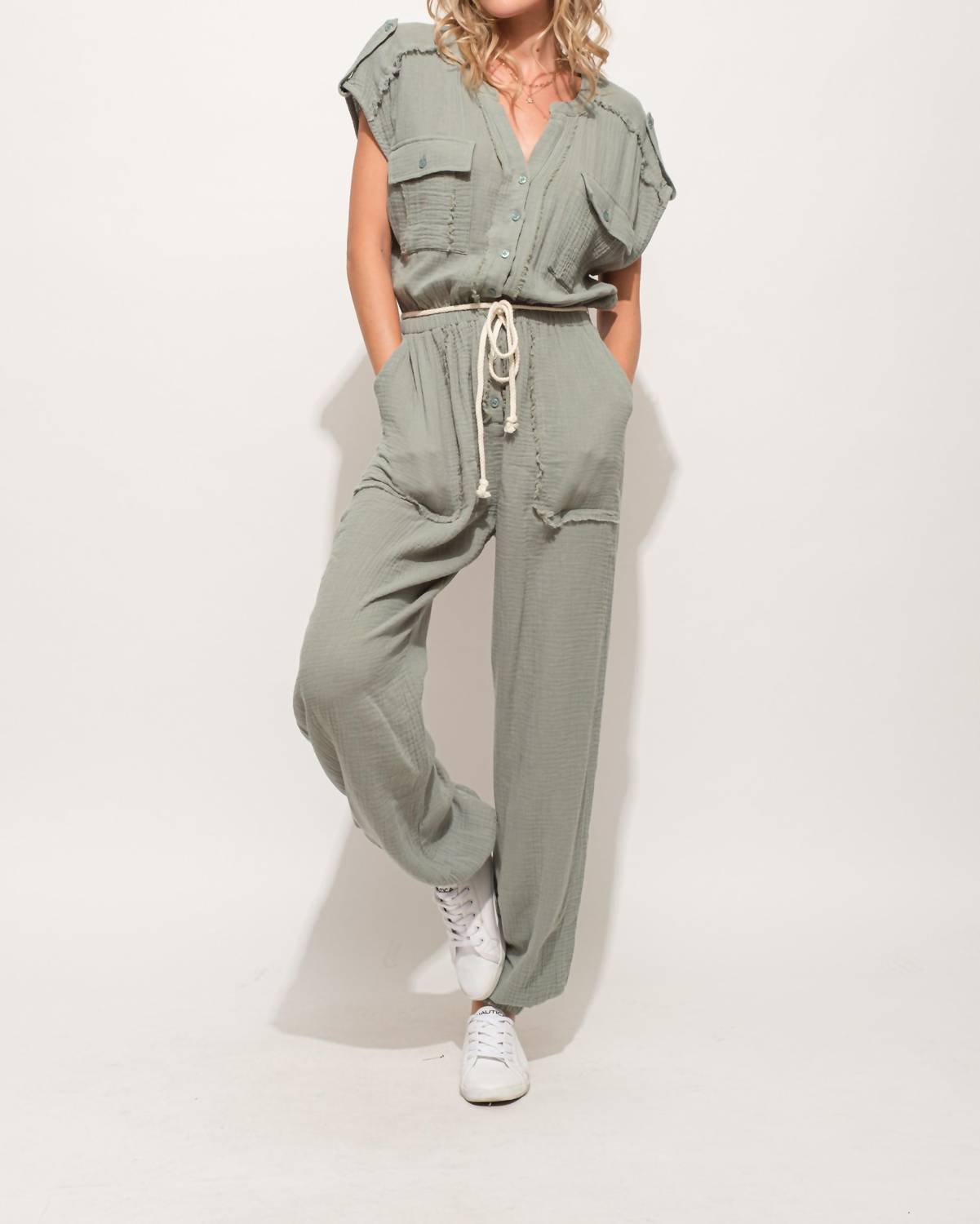 And The Why - One More Time Utility Jumpsuit