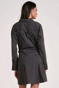 Elan - Striped Shirt Dress