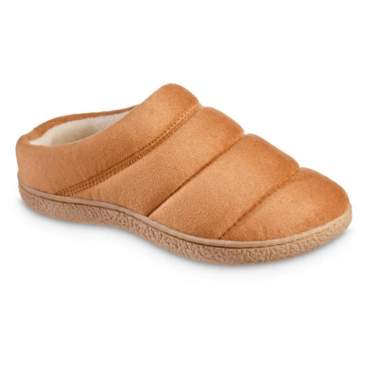 Isotoner - Women's Microsuede Puffer Clog Slipper