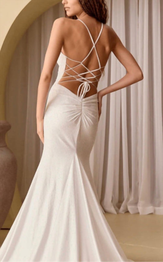 Amelia Couture - Hot Stone Jersey Fitted Gown