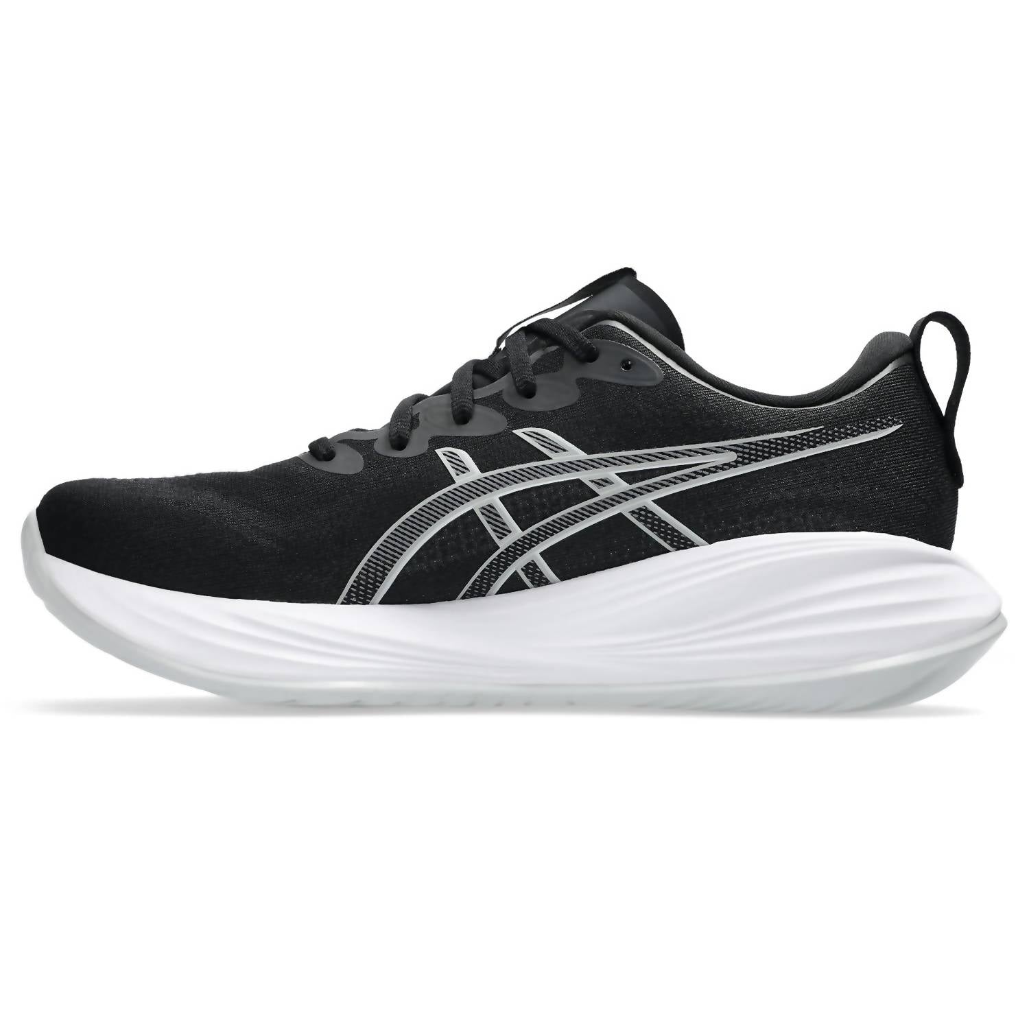 ASICS Men's Cumulus 27 Running Shoes in black white - men's shoe - view 4